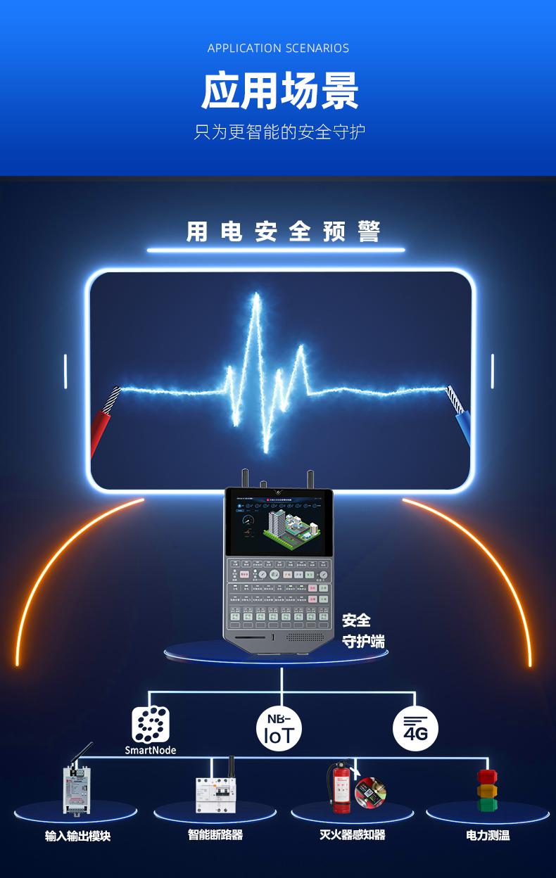 智慧無線消防報警主機|物聯網智慧消防控制終端|智能無線聯動報警終端